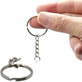BetterJonny Sleutelhanger Ringen Set - 25 mm - Zilver - 150 Stuks