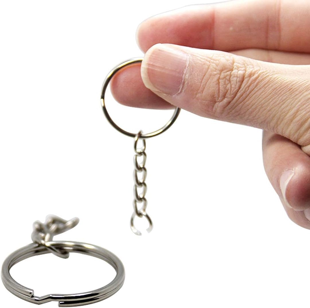 BetterJonny Sleutelhanger Ringen Set - 25 mm - Zilver - 150 Stuks