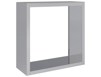 vidaXL Haardhoutrek 100x40x100 cm gegalvaniseerd staal