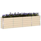 vidaXL Plantenbak Ivoor 160 x 40 x 75 cm Staal