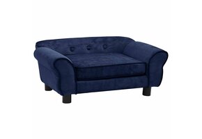 VidaXL Hondenbank Blauw Pluche - 41% Korting!