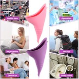 2PCS Urinella for Women, Pee Aid for Women, Reusable Women Urinal Urinal, Female Urinal Portable Silicone Funnel for Travel, Hiking, Camping, Car, Festival