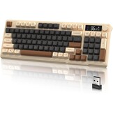 LexonElec M96 Draadloos Gaming Toetsenbord - 94 Toetsen - Semi-mechanisch - Koffiebruin