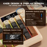 LexonElec M96 Draadloos Gaming Toetsenbord - 94 Toetsen - Semi-mechanisch - Koffiebruin