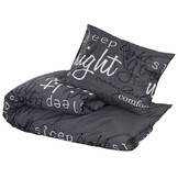 vidaXL Dekbedovertrekset 200x220 cm katoen zwart