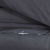 vidaXL Dekbedovertrekset 200x220 cm katoen zwart
