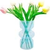 Glazen Vaas Roze 18 cm | Modern Geometrisch | 73% Korting