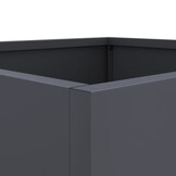 vidaXL Plantenbakken 2 st 49x47x46 cm staal antracietkleurig