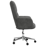 vidaXL Relaxstoel Fluweel Donkergrijs | 41% Korting