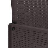 vidaXL Tuinstoel 4 pcs Bruin 53 x 49 x 85 cm PP