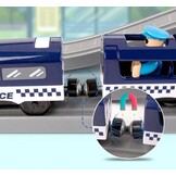 Elektrische treinbaan - politie - 92 elementen - blauw
