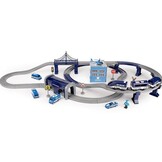 Elektrische treinbaan - politie - 92 elementen - blauw