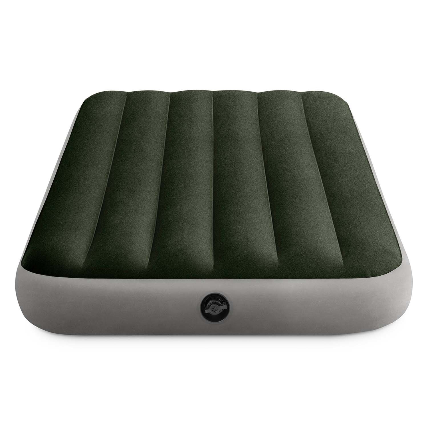 INTEX Luchtbed - 1 persoons - 191x99x25cm - groen, grijs