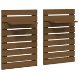 Set Wandgemonteerde Nachtkastjes Grenenhout - 50% Korting