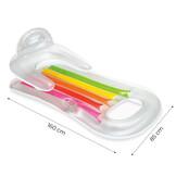 INTEX - luchtbed zwembad -  drijfstoel - 160x85 cm - regenboog
