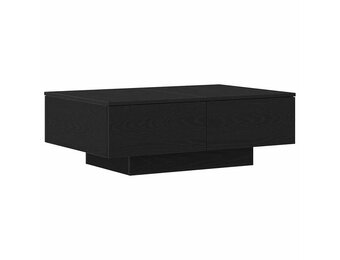 vidaXL Salontafel Zwart eiken 90 x 60 x 31 cm Bewerkt hout