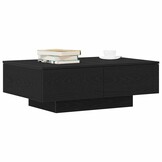 vidaXL Salontafel Zwart eiken 90 x 60 x 31 cm Bewerkt hout