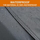 Kayme Autohoes voor Sedan 530 cm, 7-laags waterdichte autogarage, Zwart