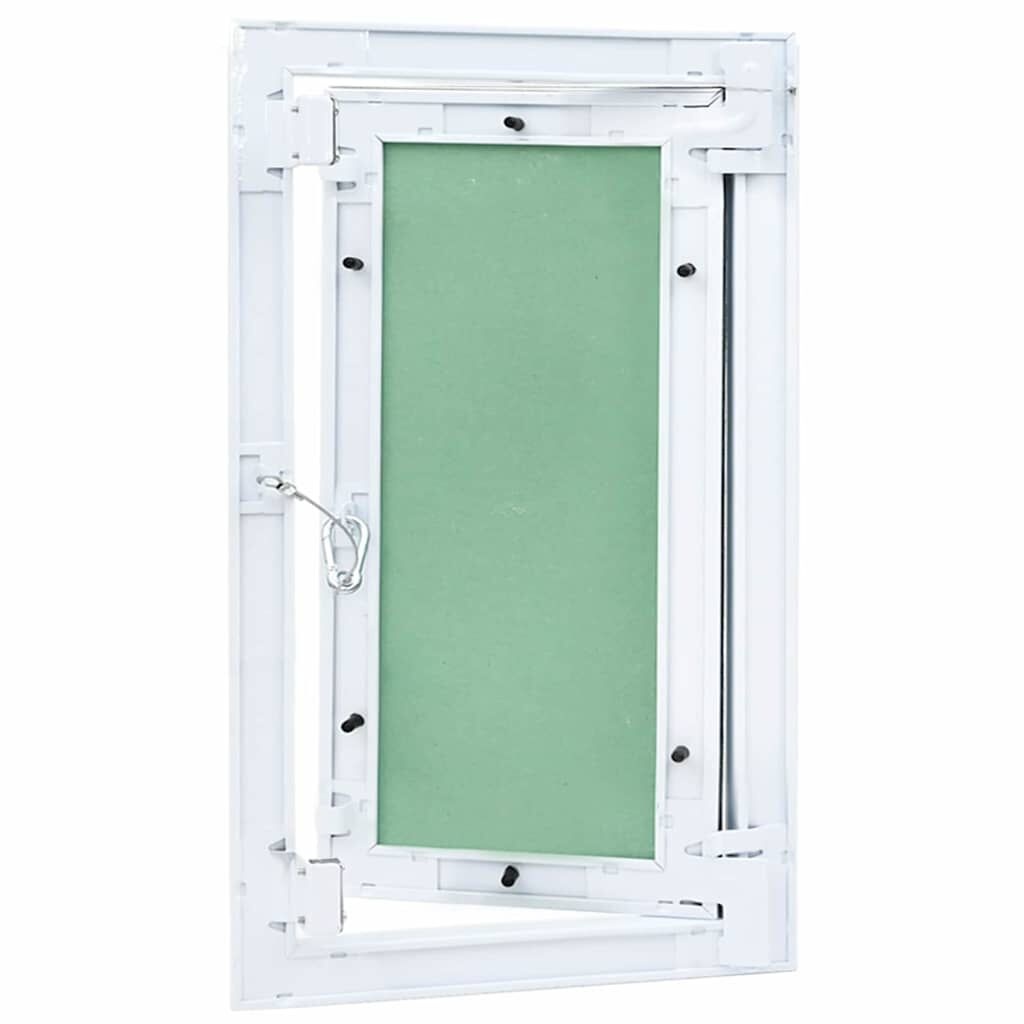 vidaXL Inspectieluik Wit 30 x 45 cm Aluminium en Platenbord