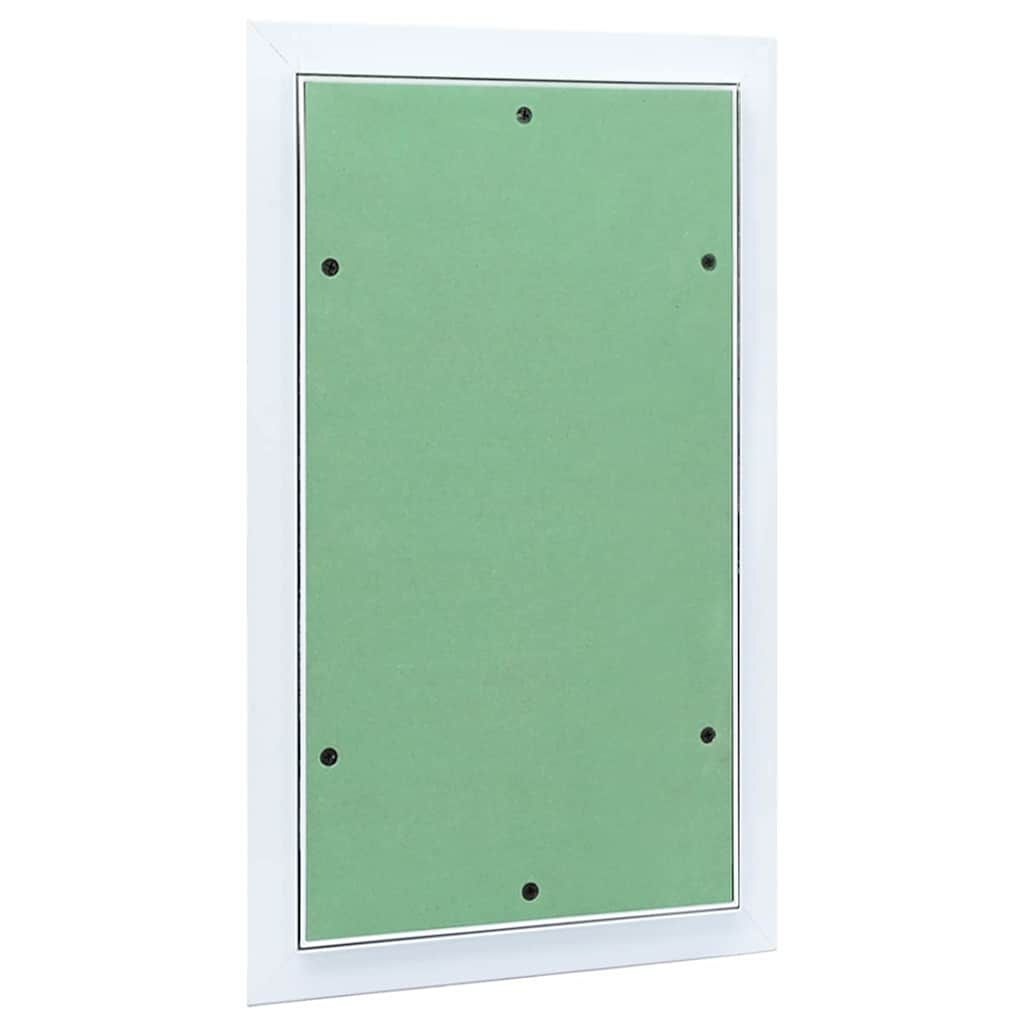 vidaXL Inspectieluik Wit 30 x 45 cm Aluminium en Platenbord