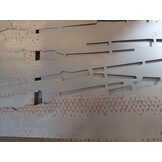 vidaXL Tuinplant met Decoratief Paneel Roestig 50 x 140 cm Cortenstaal