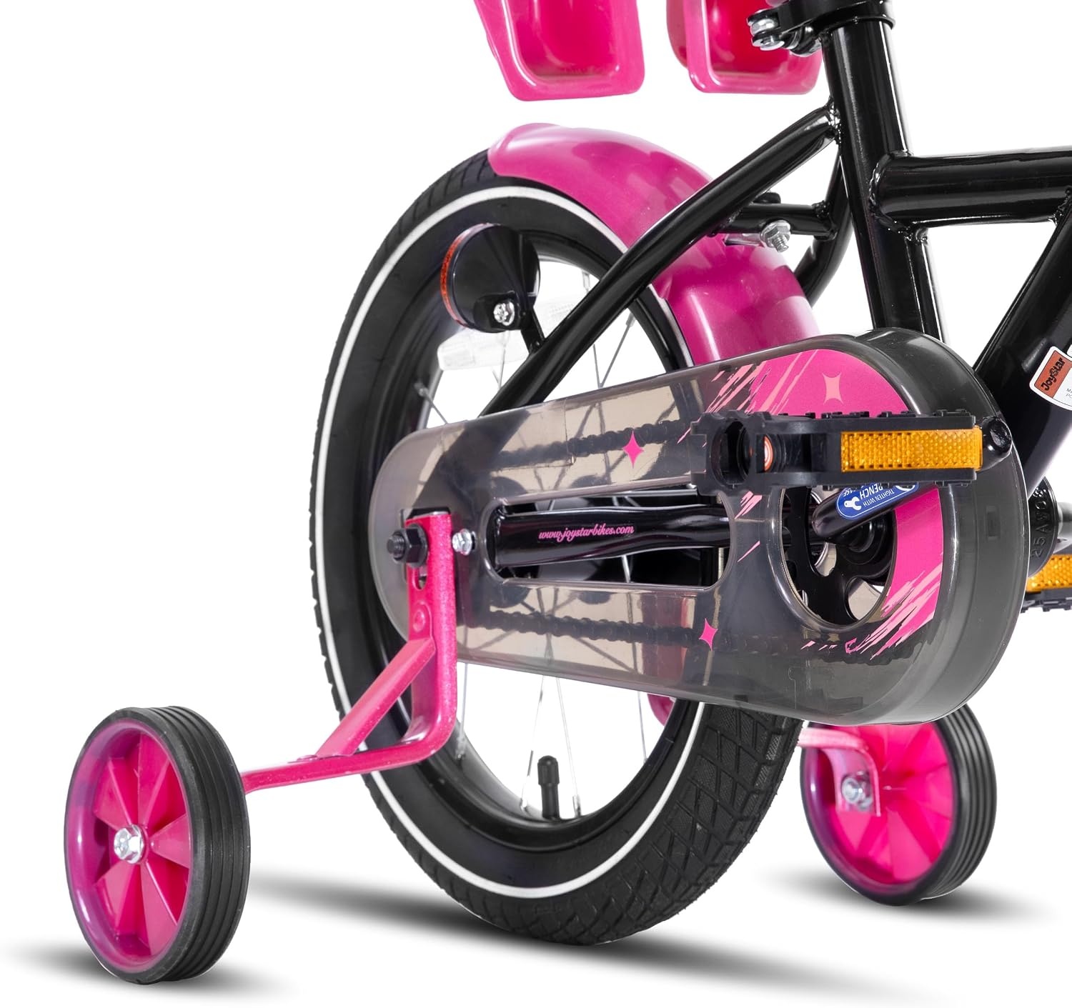 JOYSTAR Zinnia Kinderfiets Meisjes 16 Inch Zwart met Zijwieltjes