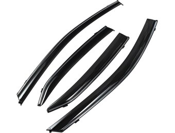 Window Deflectors Side Tape-On voor Toyota Camry 2018 Zwarte Regenbeschermers