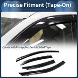 Winddeflectors Toyota Camry 2018 Zwart | 59% Korting