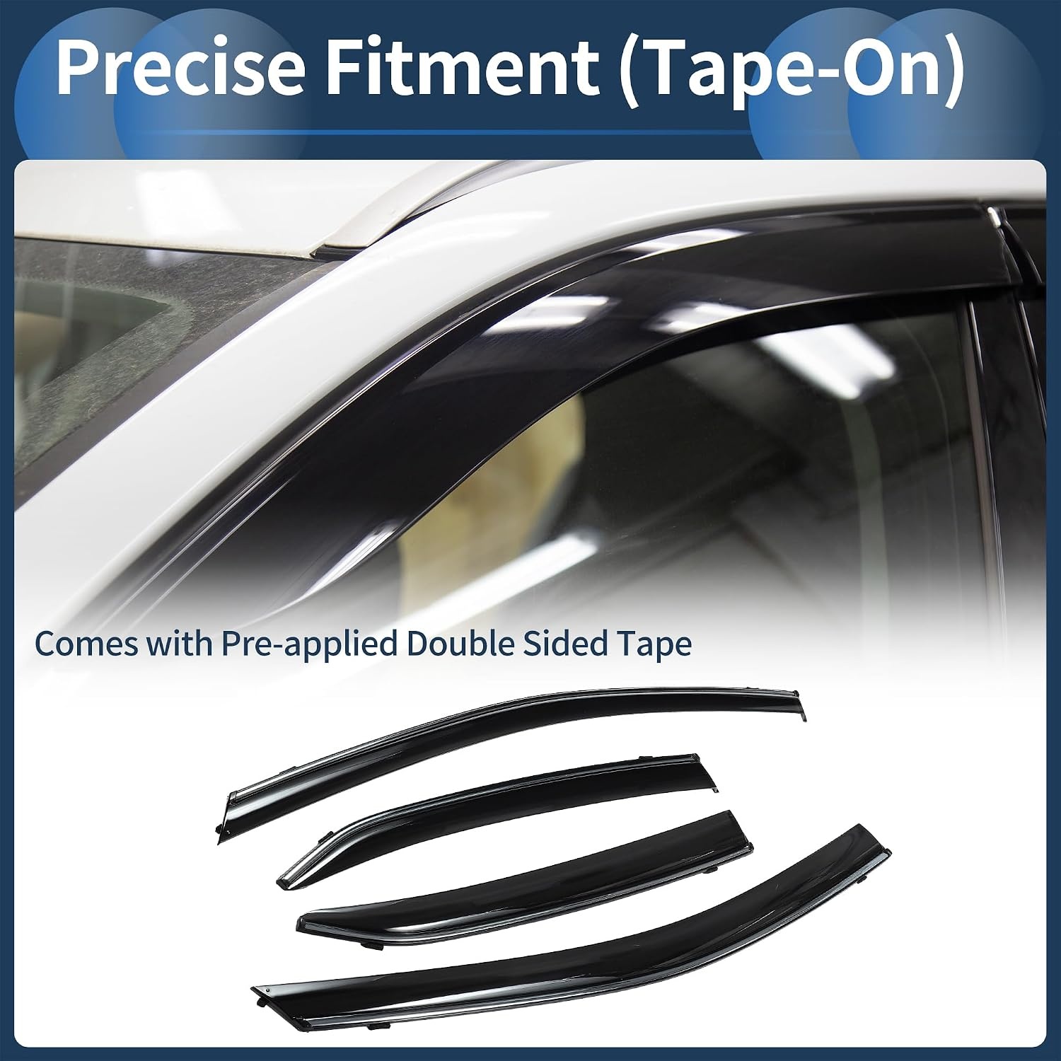 Winddeflectors Toyota Camry 2018 Zwart | 59% Korting