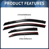 Winddeflectors Toyota Camry 2018 Zwart | 59% Korting