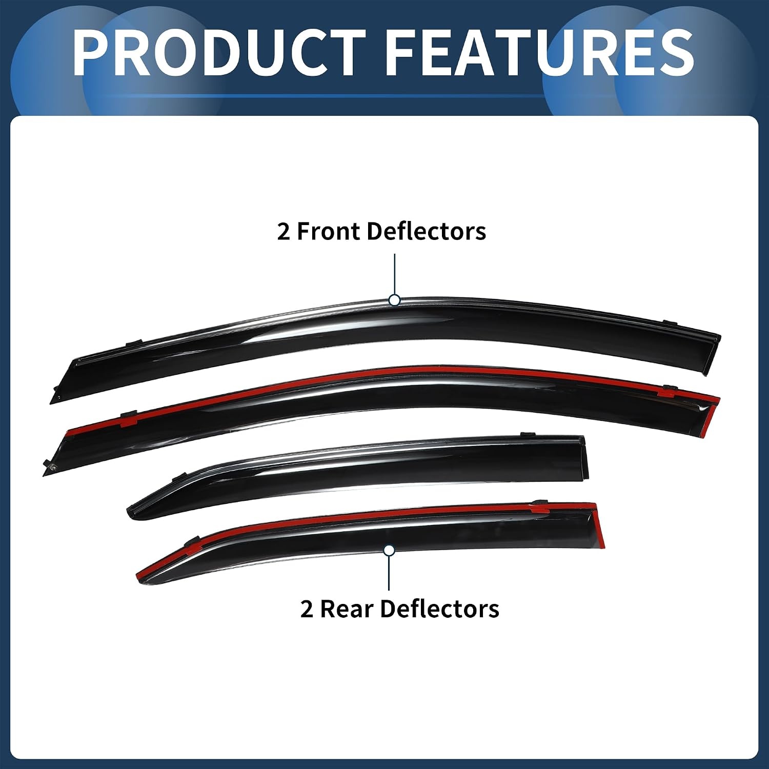 Winddeflectors Toyota Camry 2018 Zwart | 59% Korting