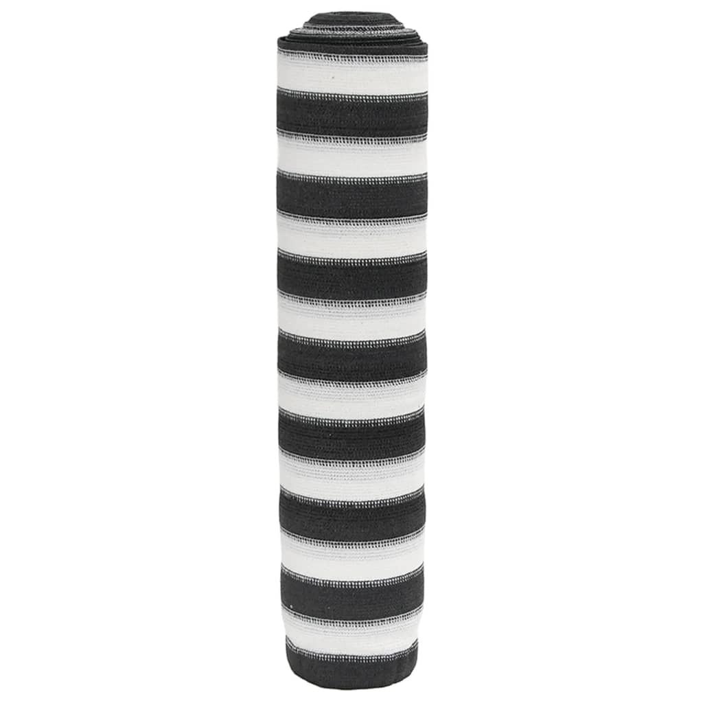 vidaXL Privacynet 150 g/m² 2x10 m HDPE antracietkleurig en wit