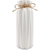 Moderne Witte Keramische Vaas 20 cm - 57% Korting