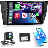 [2G+64G] Android Car Stereo for BMW 3 Series 325i 328i 335i E90 E91 E92 E93 2005-2013 with Wireless Carplay and Android Auto, 9 inch HD Touch Screen Car Radio with GPS/WiFi/Bluetooth/EQ/FM RDS
