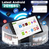 [2G+64G] Android Car Stereo for BMW 3 Series 325i 328i 335i E90 E91 E92 E93 2005-2013 with Wireless Carplay and Android Auto, 9 inch HD Touch Screen Car Radio with GPS/WiFi/Bluetooth/EQ/FM RDS