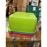 Organizer - 77x35,5x36cm - op wieltjes - multicolor/wit