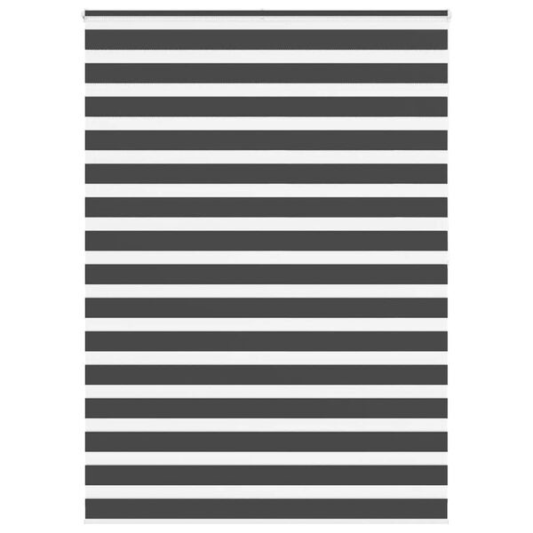 vidaXL Zebra rolgordijn 165x200 cm stofbreedte 160,9 cm zwart