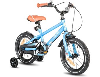 STITCH Totem Kinderfiets 14 inch - Blauw - Inclusief zijwieltjes