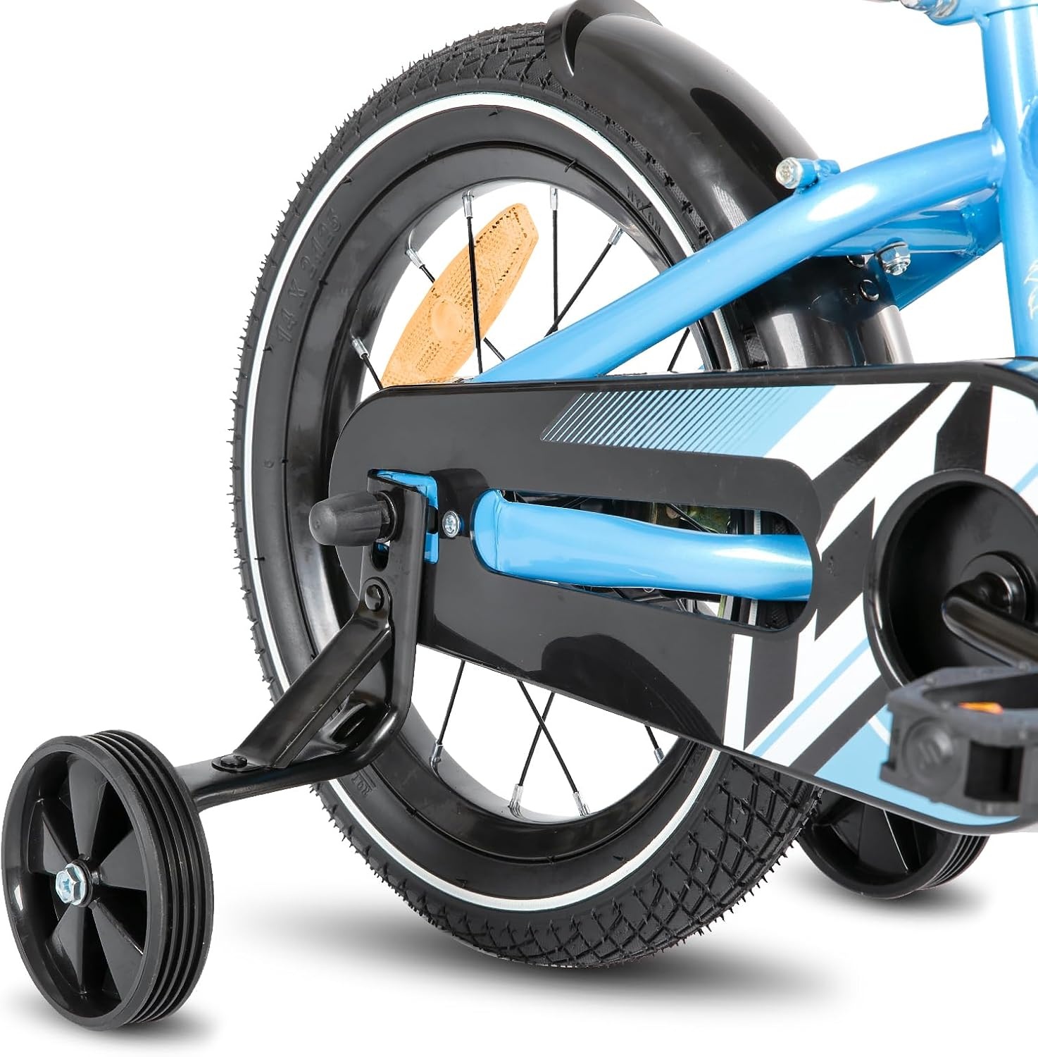 STITCH Totem Kinderfiets 14 inch - Blauw - Inclusief zijwieltjes
