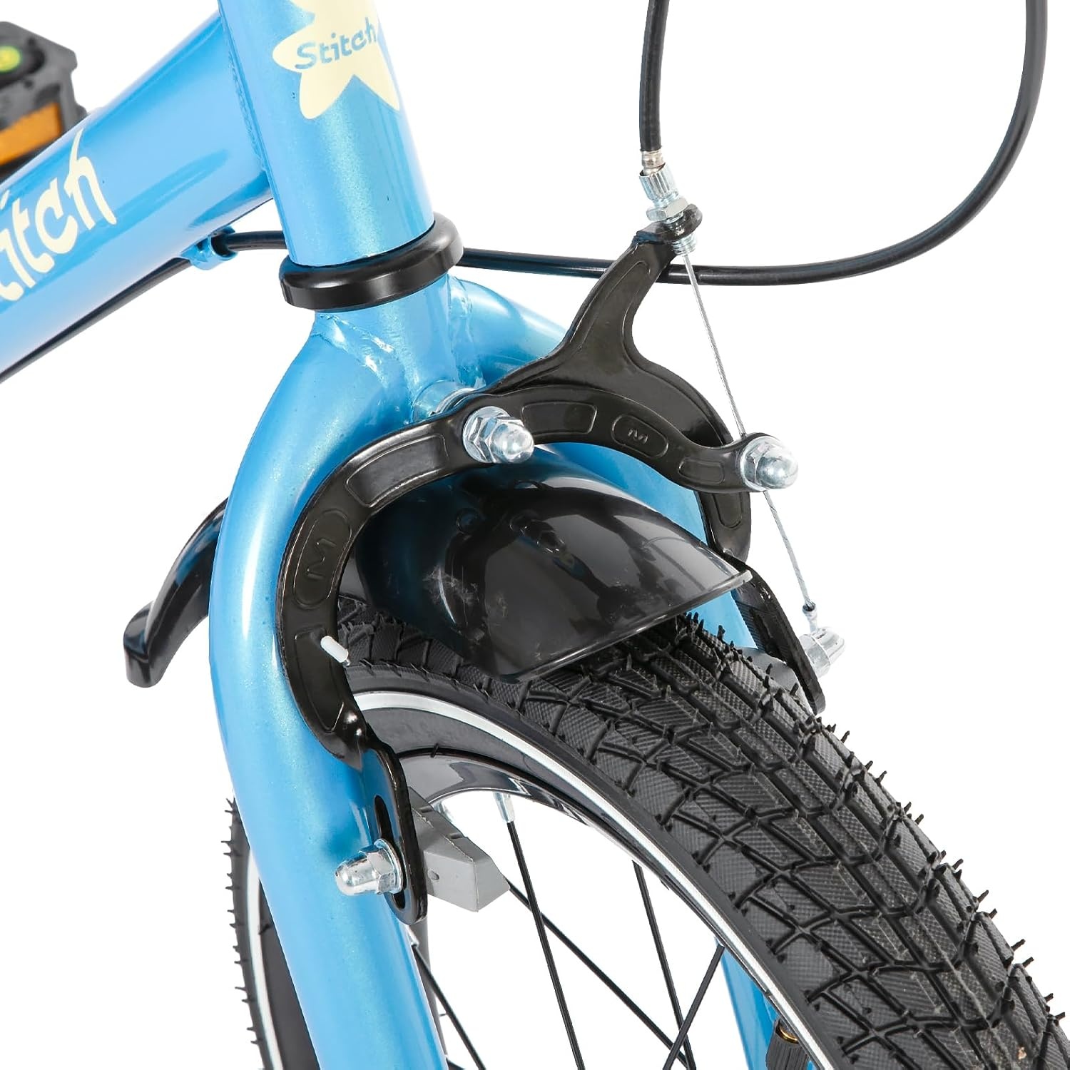 STITCH Totem Kinderfiets 14 inch - Blauw - Inclusief zijwieltjes