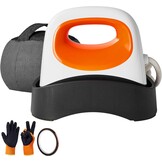 Hoedpersmachine Warmtepers voor doppen met 15,5 x 8,9 cm gebogen verwarmingsplaat, 3 verwarmingsniveaus (40-205℃), veiligheidsbasis, handschoen