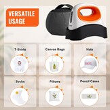 Hoedpersmachine Warmtepers voor doppen met 15,5 x 8,9 cm gebogen verwarmingsplaat, 3 verwarmingsniveaus (40-205℃), veiligheidsbasis, handschoen