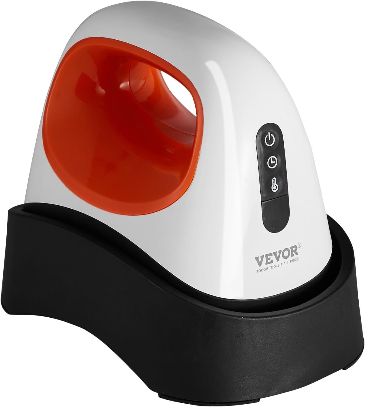 Hoedpersmachine Warmtepers voor doppen met 15,5 x 8,9 cm gebogen verwarmingsplaat, 3 verwarmingsniveaus (40-205℃), veiligheidsbasis, handschoen