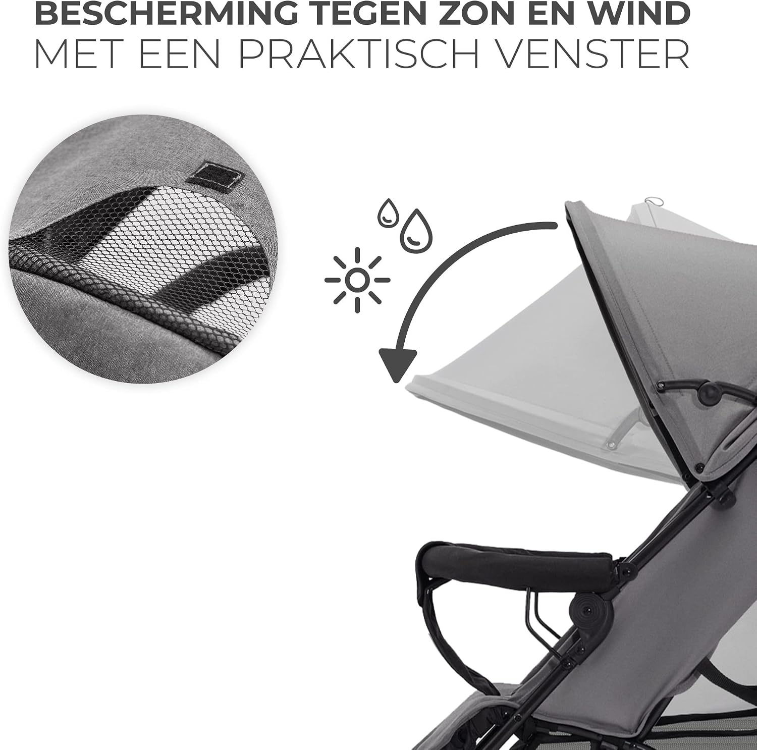 Kinderkraft TIK lichtgewicht buggy, wandelwagen, reisbuggy, makkelijk inklapbaar, vanaf 6 maanden, verstelbare rugleuning in ligstand, maximaal gewicht tot 17kg, Grijs