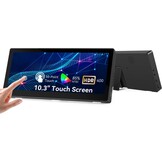 Prechen 10,3 inch Portable Touchscreen Monitor - Stretched Bar Display 1920 x 720 - Zwart