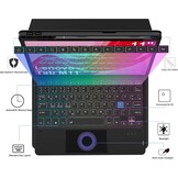 Verlicht Toetsenbordhoes met Trackpad voor Lenovo Tab M11 (2024) - Zwart