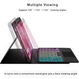 Verlicht Toetsenbordhoes met Trackpad voor Lenovo Tab M11 (2024) - Zwart