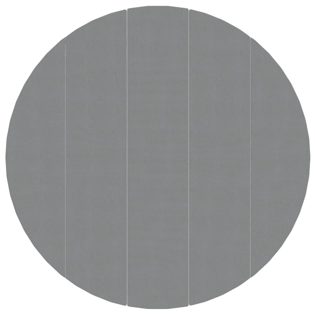 vidaXL Zwembadgrondzeil Ø550 cm polyester geotextiel lichtgrijs