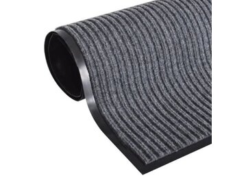 Deurmat Absorberend – 150 x 90 cm – Grijs geribbeld