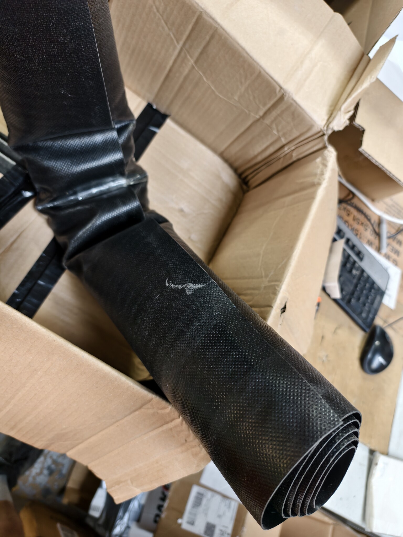 Deurmat Absorberend – 150 x 90 cm – Grijs geribbeld